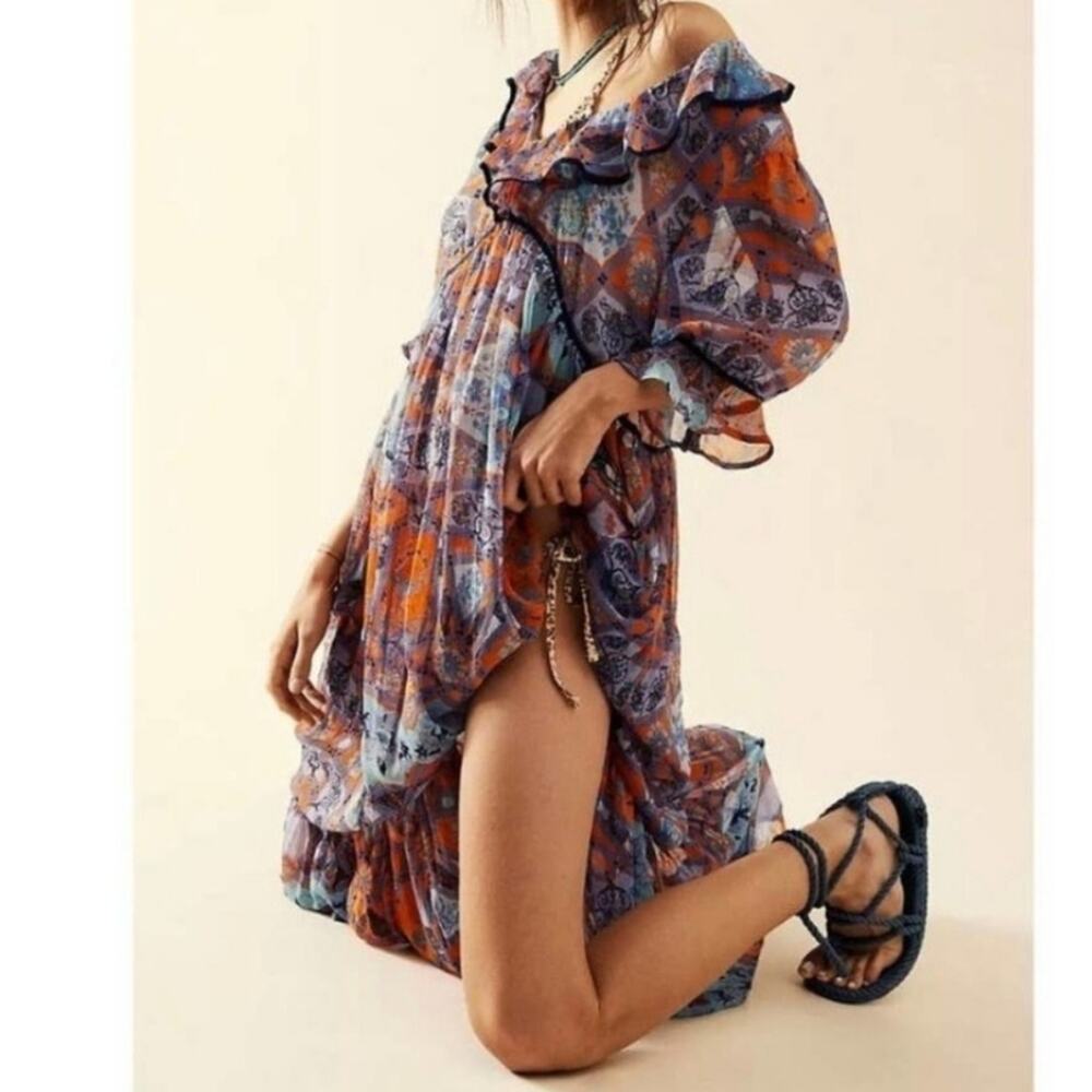 Free People Small Carmella Printed Dress - image 8